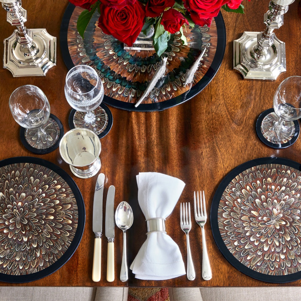 Cock Pheasant Feather Tableware