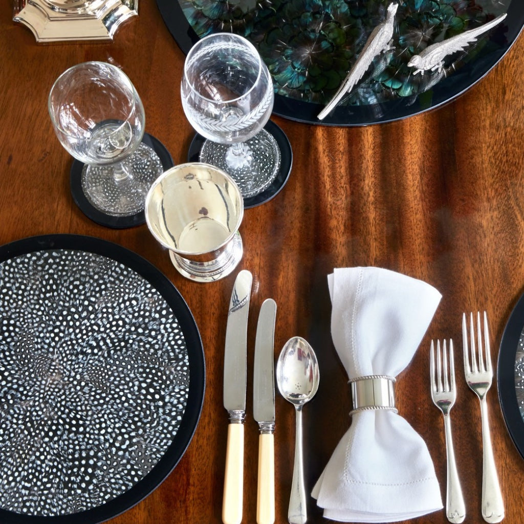 Guinea Fowl Feather Tableware - Wingfield Digby